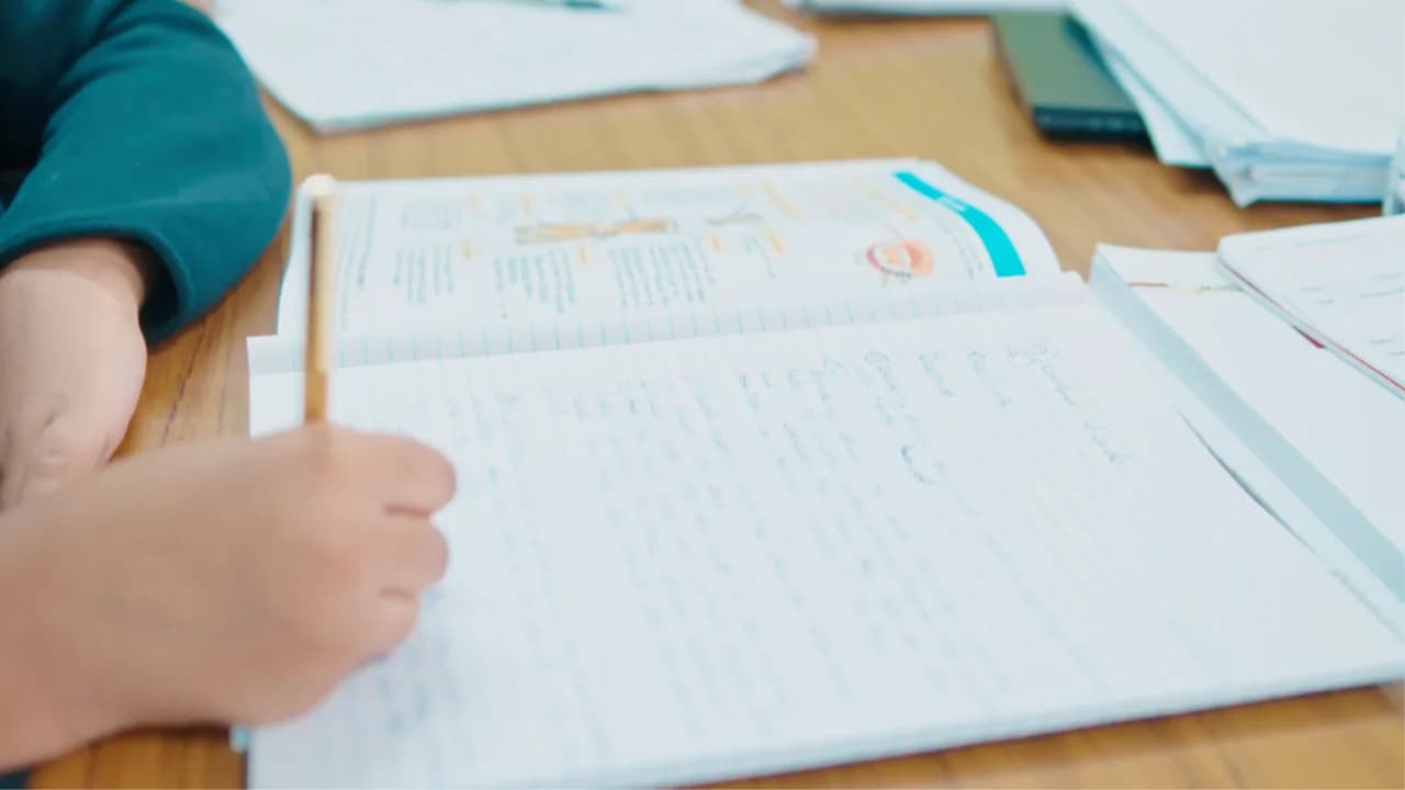 A GCSE exam paper at Excel Tutors